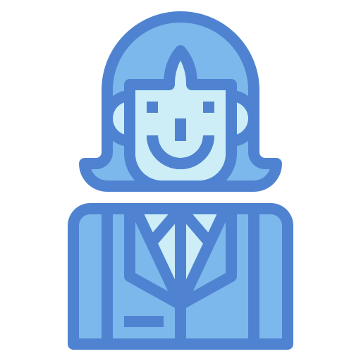 Businesswoman Generic Blue icon