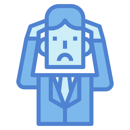 Stress Generic Blue icon