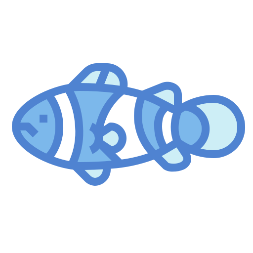 peixe-palhaço Generic Blue Ícone