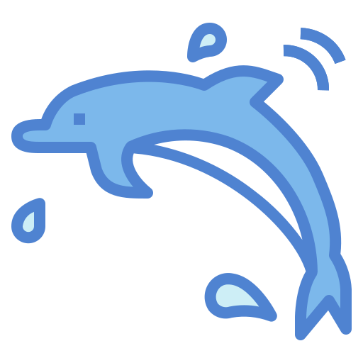 golfinho Generic Blue Ícone