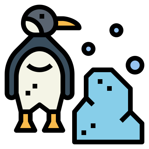 pingüino Smalllikeart Lineal Color icono