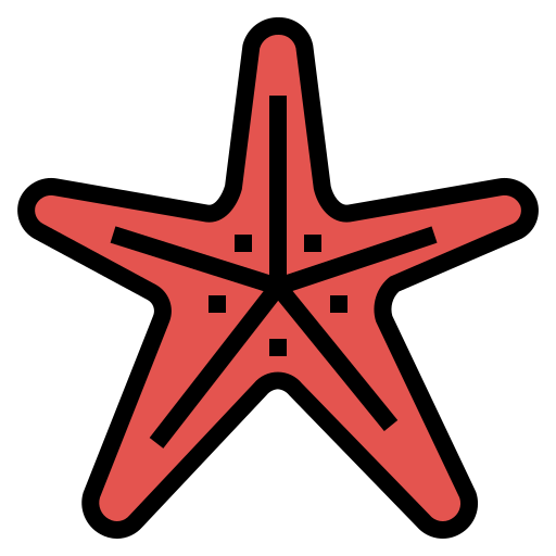 stella marina Smalllikeart Lineal Color icona