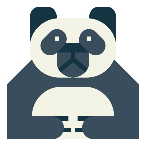panda Smalllikeart Flat icona
