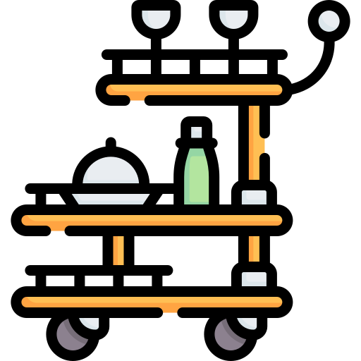 wózek z żywnością Special Lineal color ikona