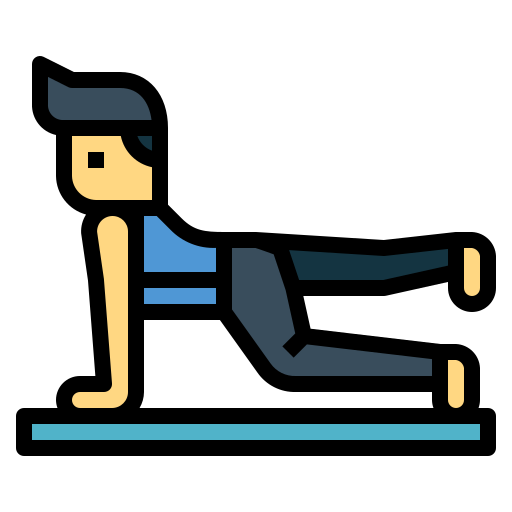 Yoga pose Smalllikeart Lineal Color icon