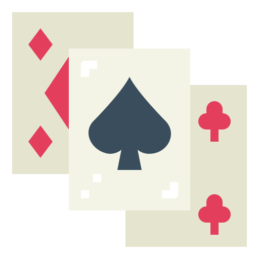carte da poker Smalllikeart Flat icona