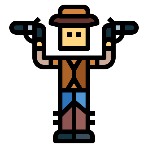 cowboy Smalllikeart Lineal Color icon