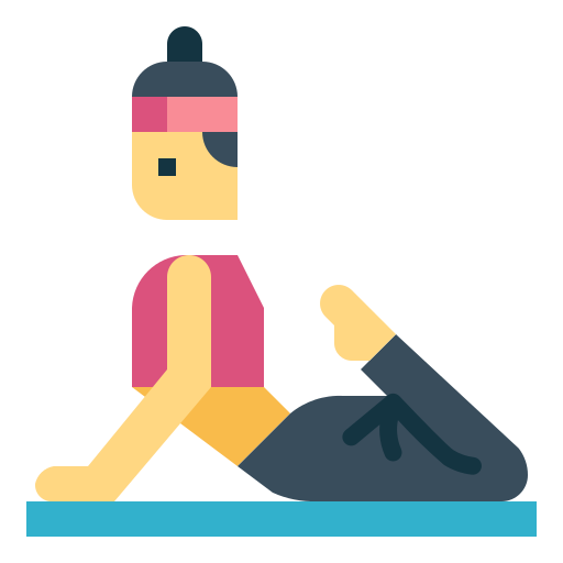 pose de yoga Smalllikeart Flat icono