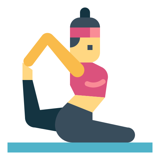 pose de yoga Smalllikeart Flat icono