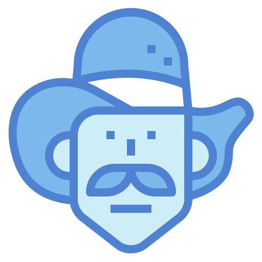 Cowboy Generic Blue icon