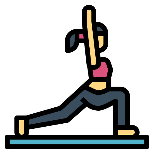 Yoga pose Smalllikeart Lineal Color icon