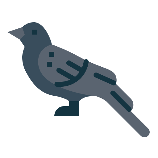 Crow Smalllikeart Flat icon