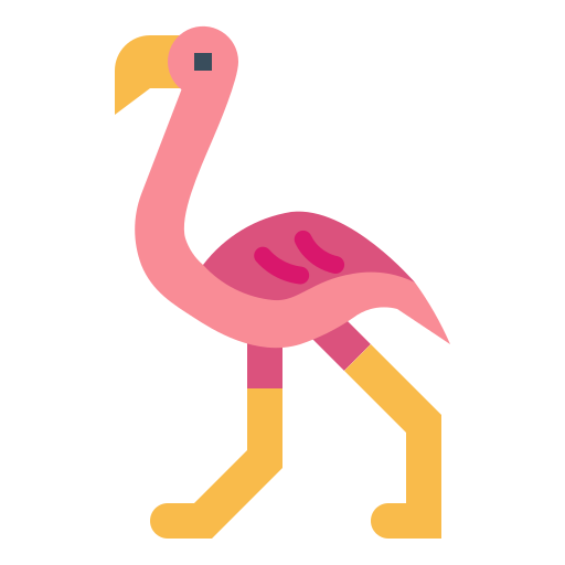 flamingo Smalllikeart Flat icoon
