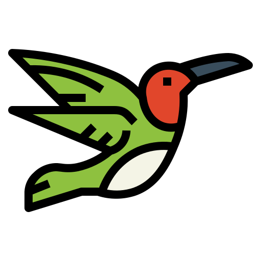 colibrì Smalllikeart Lineal Color icona