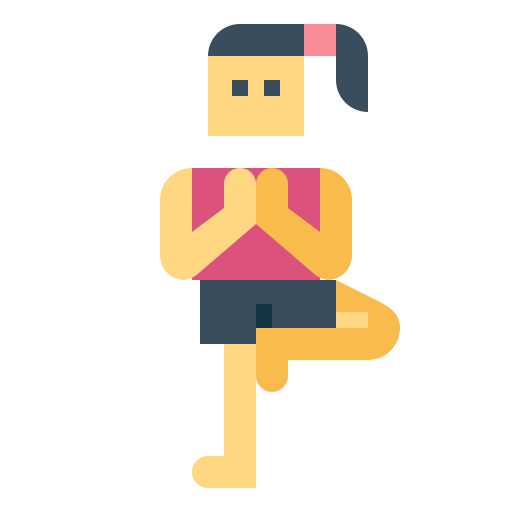 yoga-pose Smalllikeart Flat icon