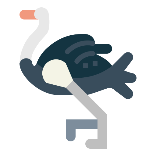 Ostrich Smalllikeart Flat icon