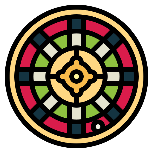 ruleta de casino Smalllikeart Lineal Color icono