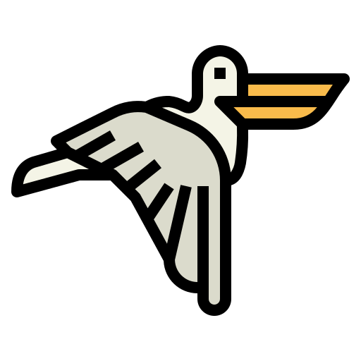 鳥 Smalllikeart Lineal Color icon