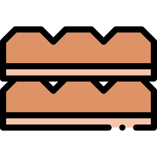 barretta di cioccolato Detailed Rounded Lineal color icona