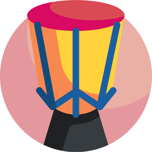 Djembe Detailed Flat Circular Flat icon