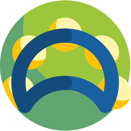 탬버린 Detailed Flat Circular Flat icon