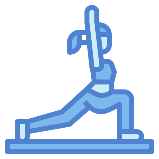 Поза йоги Generic Blue иконка