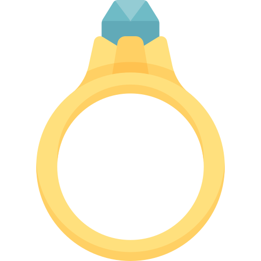 Diamond ring Special Flat icon