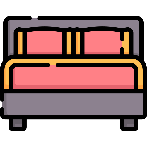Double bed Special Lineal color icon