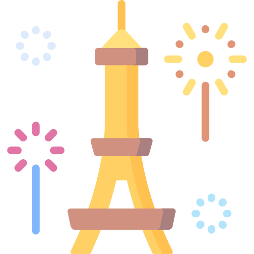 wieża eiffla Special Flat ikona