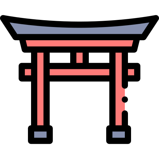 torii Detailed Rounded Lineal color icono