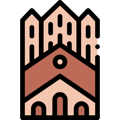 Église de grundtvigs Detailed Rounded Lineal color Icône