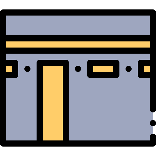 kaaba Detailed Rounded Lineal color icon