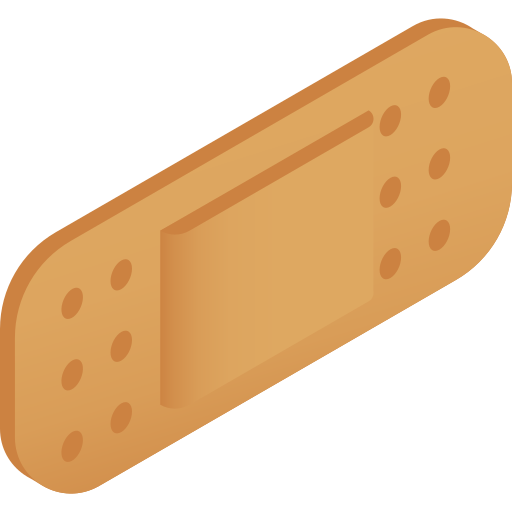 Band aid Gradient Isometric Gradient icon