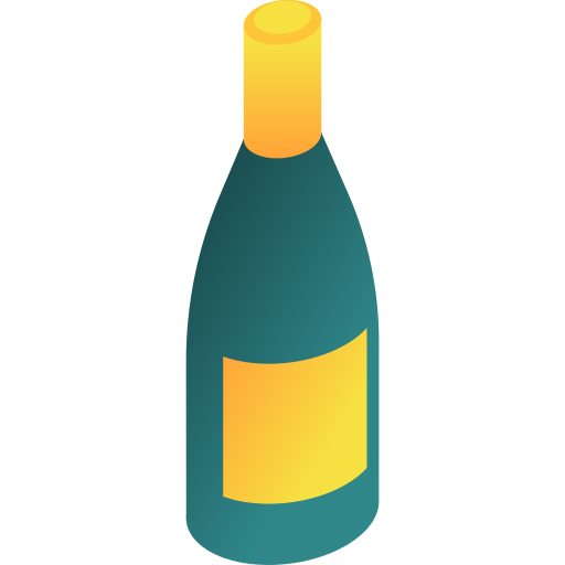 シャンパン Gradient Isometric Gradient icon