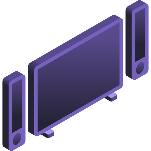 televisie Gradient Isometric Gradient icoon