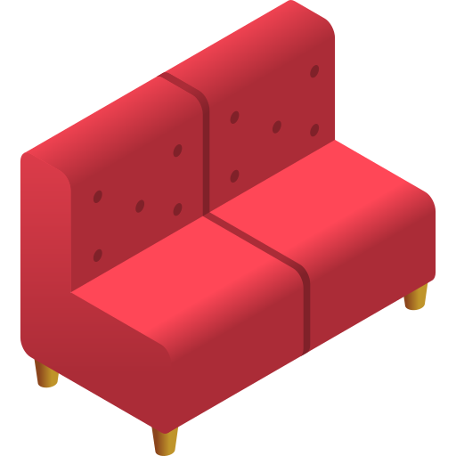 sofá Gradient Isometric Gradient icono