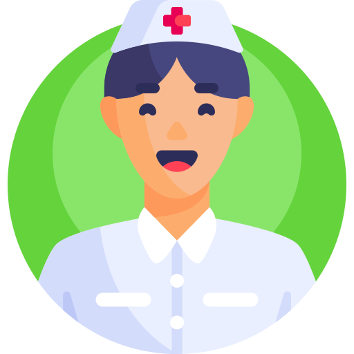 enfermera Detailed Flat Circular Flat icono