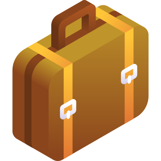 maleta Gradient Isometric Gradient icono