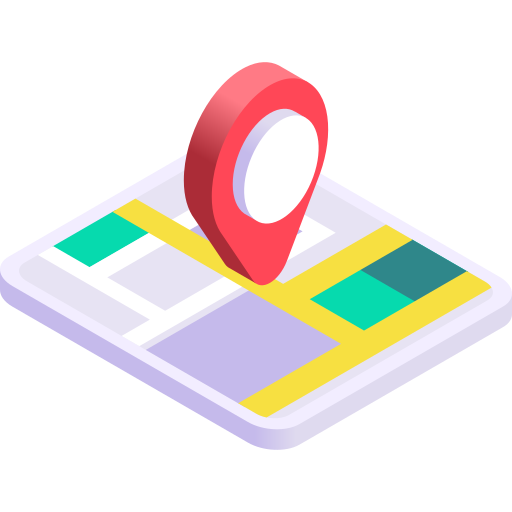 Street map Gradient Isometric Gradient icon