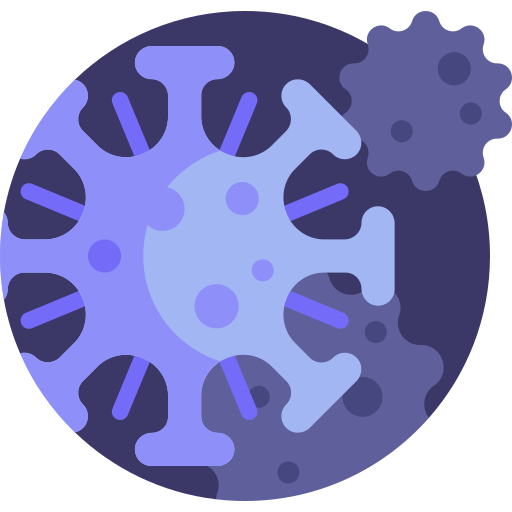 Virus Detailed Flat Circular Flat icon