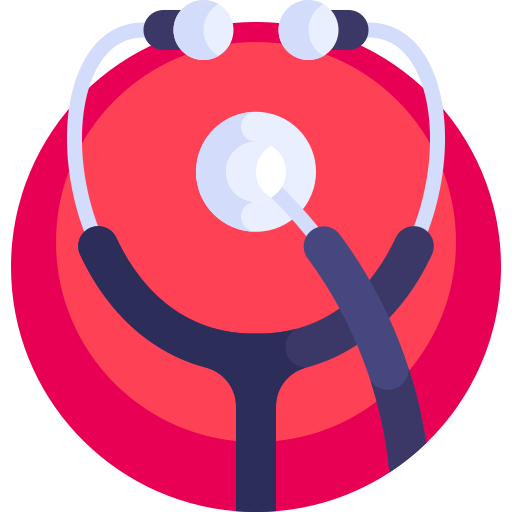 Stethoscope Detailed Flat Circular Flat icon