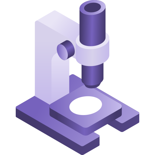 Microscope Gradient Isometric Gradient icon