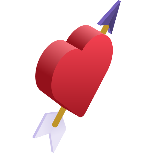 Сердце Gradient Isometric Gradient иконка