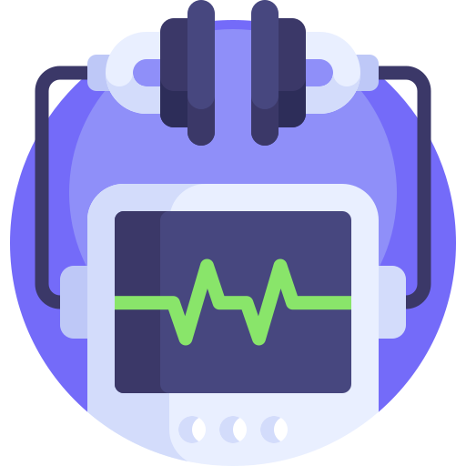 defibrillatore Detailed Flat Circular Flat icona