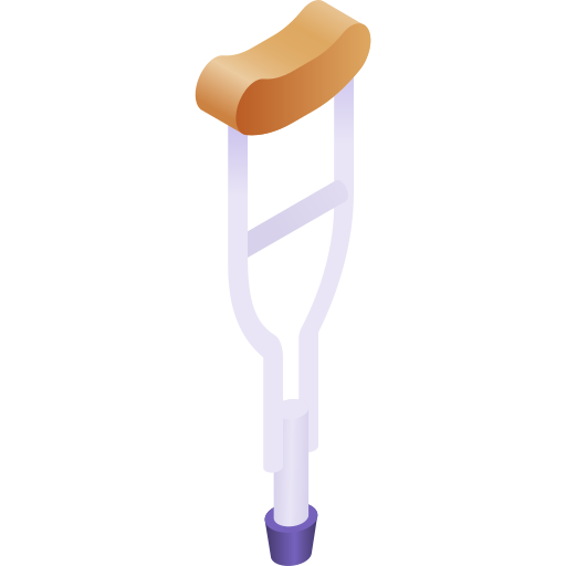Crutch Gradient Isometric Gradient icon