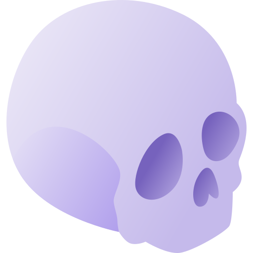 頭蓋骨 Gradient Isometric Gradient icon