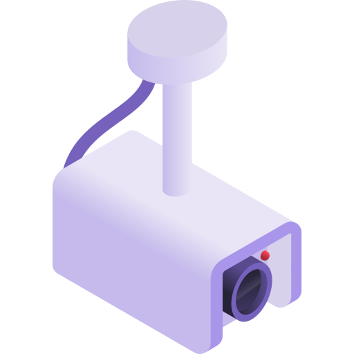 beveiligingscamera Gradient Isometric Gradient icoon