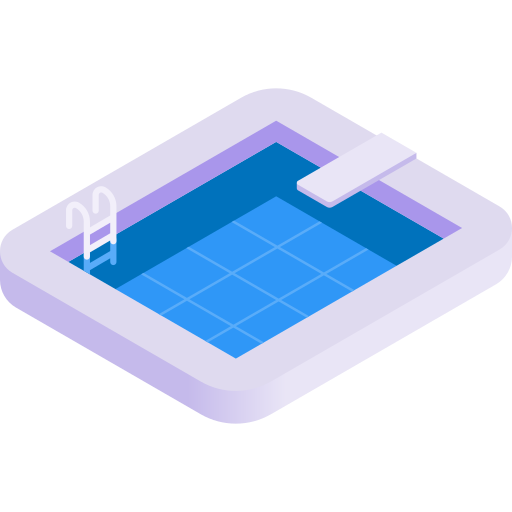 zwembad Gradient Isometric Gradient icoon