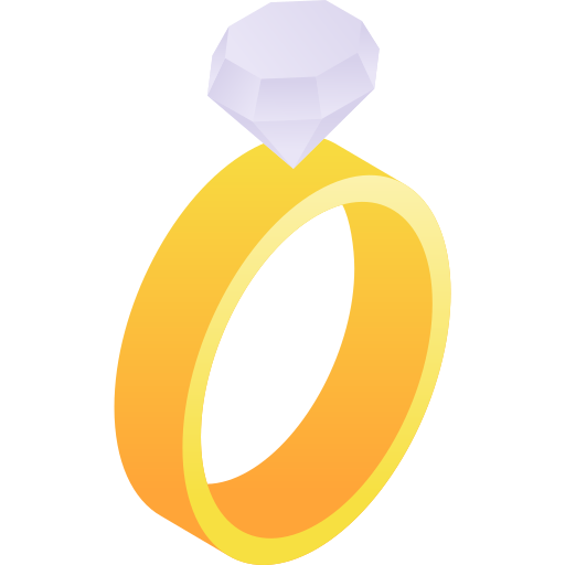 anello di fidanzamento Gradient Isometric Gradient icona