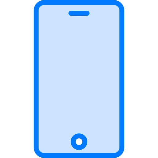 teléfono inteligente Generic Blue icono